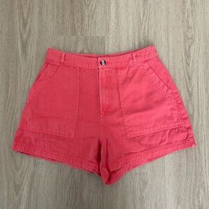 Universal Thread | High-Rise Cotton Shorts [Red]